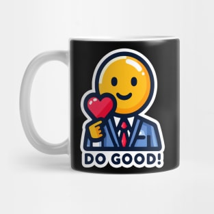 DO GOOD Emoji Heart Mug